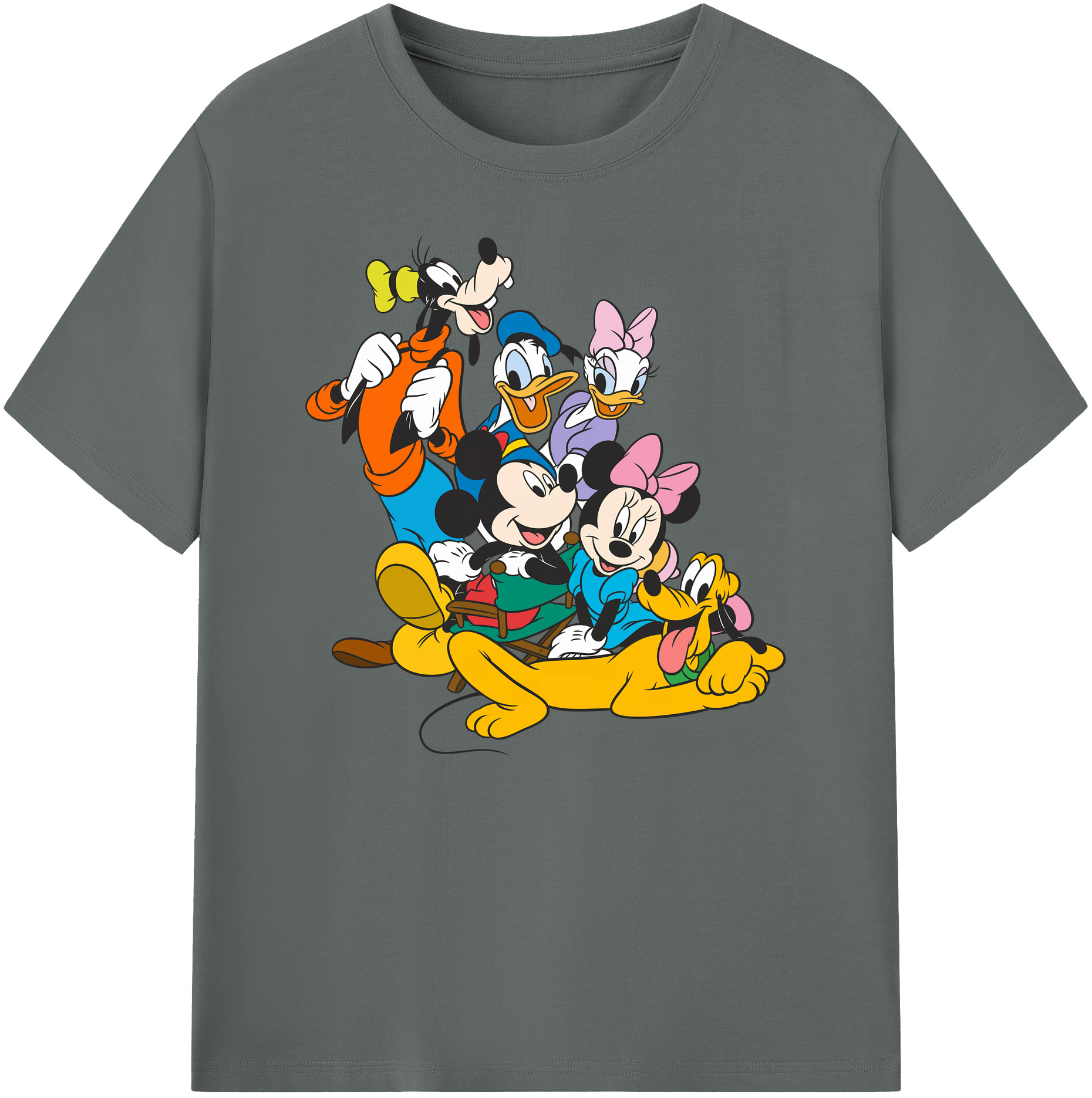 ミッキーマウス Mickey Mouse 綿100％ メンズ半袖Tシャツ｜肌触りやわらか＆通気性